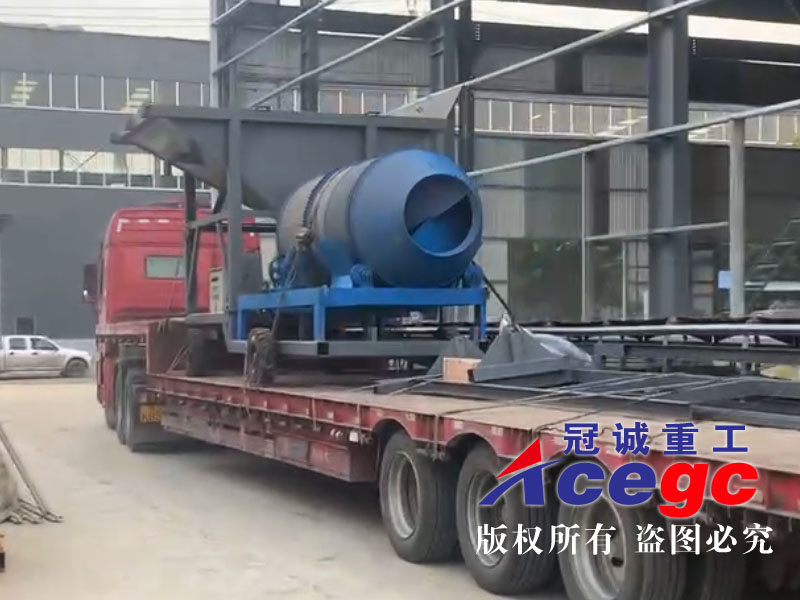 移動滾筒洗砂機廠家發貨現場