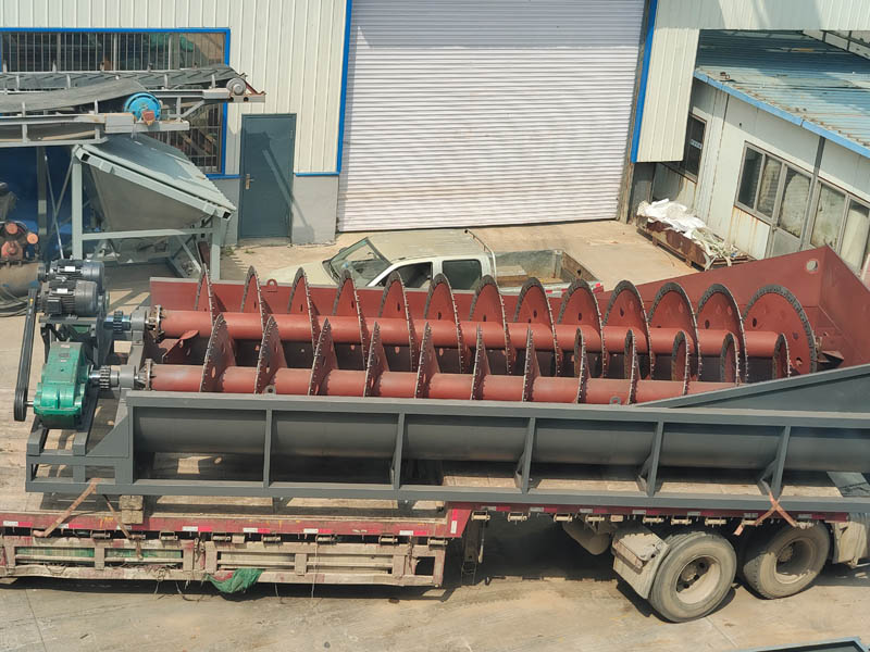 螺旋洗砂機廠家發貨現場
