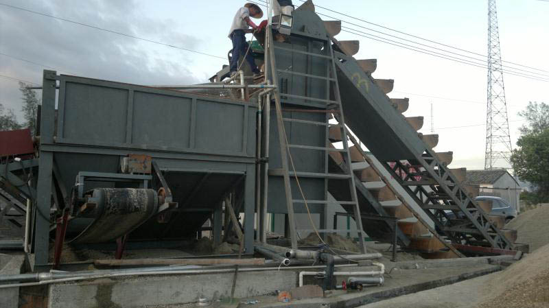 大型洗沙設備現場